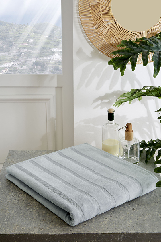 Sadem Organik Stripe Banyo Havlusu 90x150 cm Sadem Organik Stripe Banyo Havlusu 90x150 cm