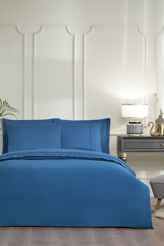 Sadem Organik Soft Line Çift Kişilik Saten Nevresim Takımı Sadem Organik Soft Line Çift Kişilik Saten Nevresim Takımı