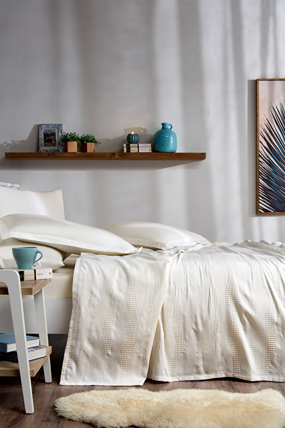 Özdilek Viento Çift Kişilik Pike Örtü 240x260 cm Özdilek Viento Çift Kişilik Pike Örtü 240x260 cm