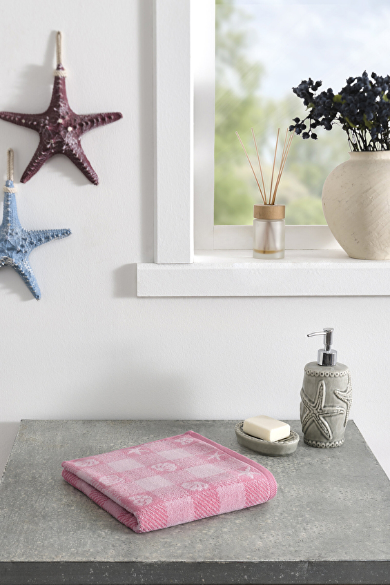 Özdilek Shell Plaid Kadife El ve Yüz Havlusu 50x90 cm Özdilek Shell Plaid Kadife El ve Yüz Havlusu 50x90 cm