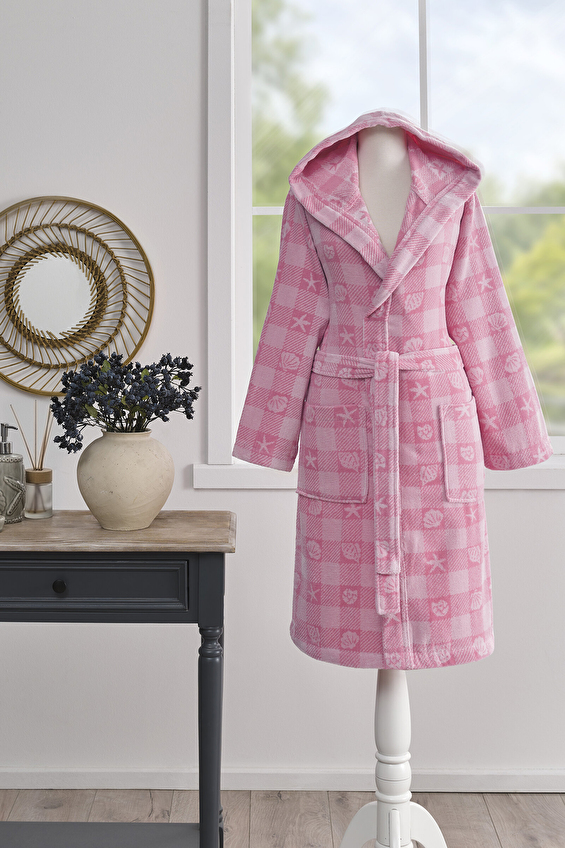 Özdilek Shell Plaid Kadife Kapüşonlu Bornoz Özdilek Shell Plaid Kadife Kapüşonlu Bornoz