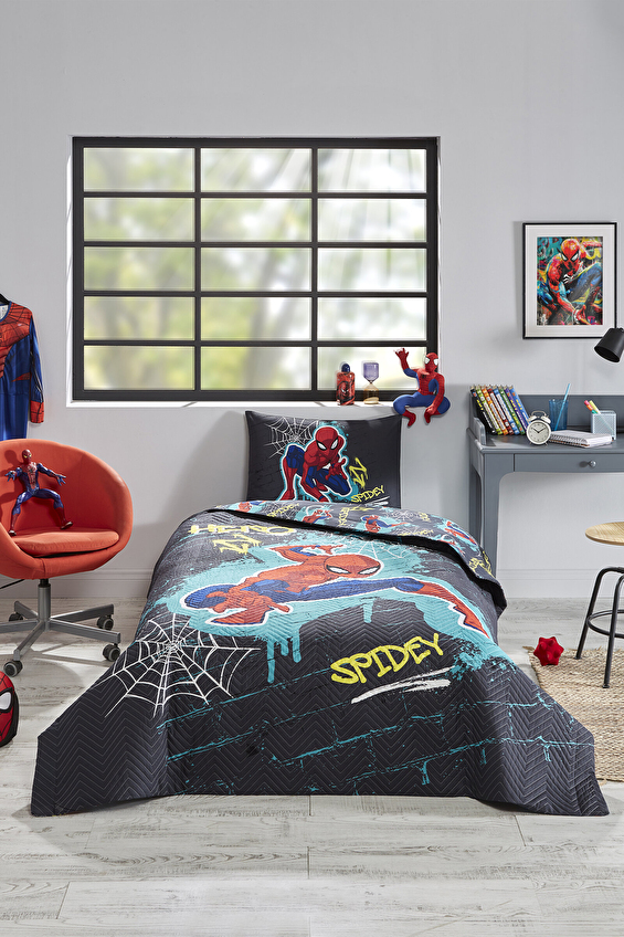 Özdilek Spiderman Street Tek Kişilik Lisanslı Lastikli Çarşaf Kapitone Çocuk Nevresim Takımı Özdilek Spiderman Street Tek Kişilik Lisanslı Lastikli Çarşaf Kapitone Çocuk Nevresim Takımı