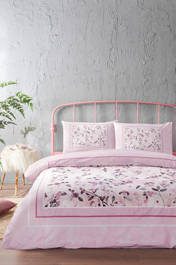 Özdilek Fleur Rose King Size Nevresim Takımı Özdilek Fleur Rose King Size Nevresim Takımı