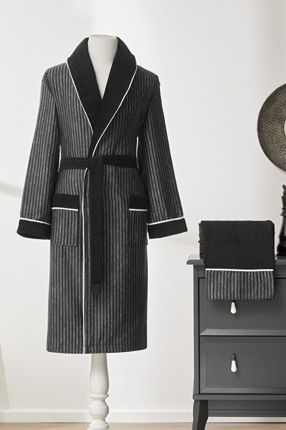 Özdilek Linen Maskülen Erkek Bornoz Seti Özdilek Linen Maskülen Erkek Bornoz Seti