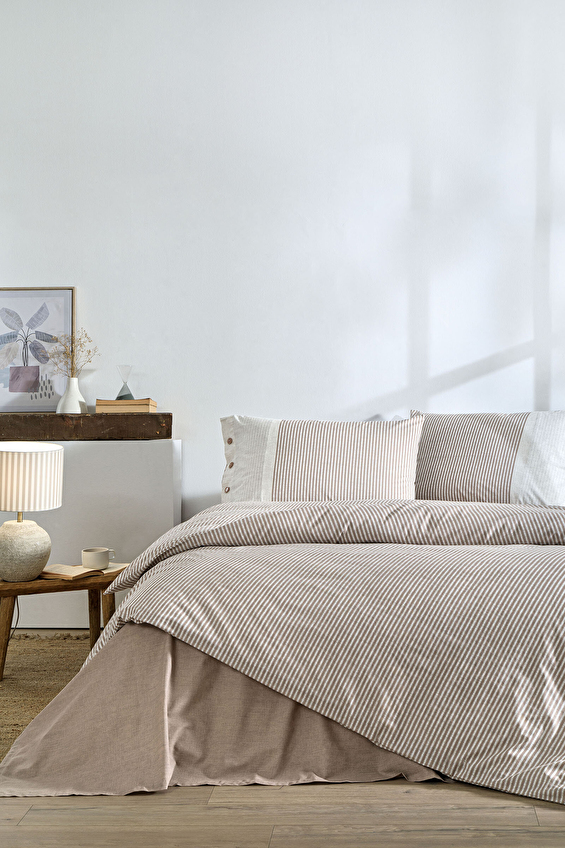 Özdilek Natural Line Çift Kişilik Nevresim Takımı Özdilek Natural Line Çift Kişilik Nevresim Takımı