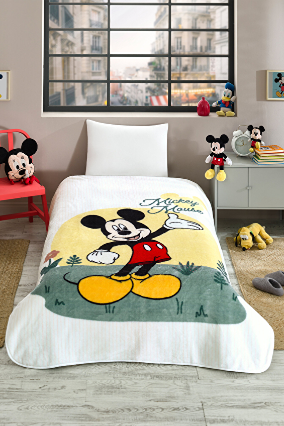 Özdilek Mickey Mouse Happines Disney Lisanslı Tek Kişilik Çocuk Battaniyesi 155x215 cm Özdilek Mickey Mouse Happines Disney Lisanslı Tek Kişilik Çocuk Battaniyesi 155x215 cm