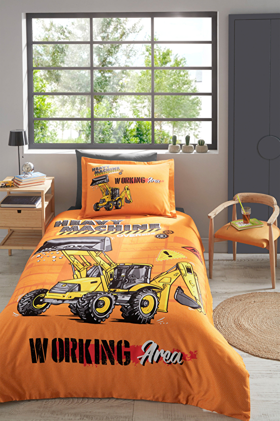 Özdilek Heavy Machine Tek Kişilik Lastikli Çarşaf Nevresim Takımı Özdilek Heavy Machine Tek Kişilik Lastikli Çarşaf Nevresim Takımı