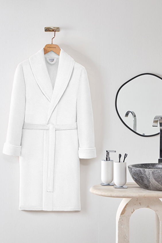 Cottons & Clouds Solid Towel Şal Yaka Bornoz Cottons & Clouds Solid Towel Şal Yaka Bornoz