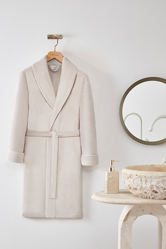 Cottons & Clouds Solid Towel Şal Yaka Bornoz Cottons & Clouds Solid Towel Şal Yaka Bornoz