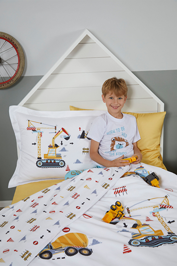 Özdilek Builder Tek Kişilik Lastikli Çarşaf Nevresim Takımı Özdilek Builder Tek Kişilik Lastikli Çarşaf Nevresim Takımı