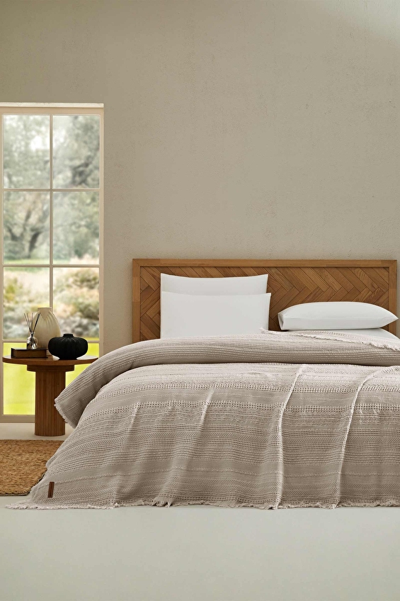 Cottons & Clouds Weave Waffle Throw Örtü 140 x 245 cm Cottons & Clouds Weave Waffle Throw Örtü 140 x 245 cm