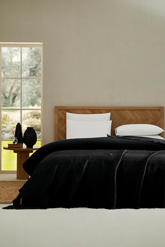 Cottons & Clouds Weave Waffle Throw Örtü 140 x 245 cm Cottons & Clouds Weave Waffle Throw Örtü 140 x 245 cm