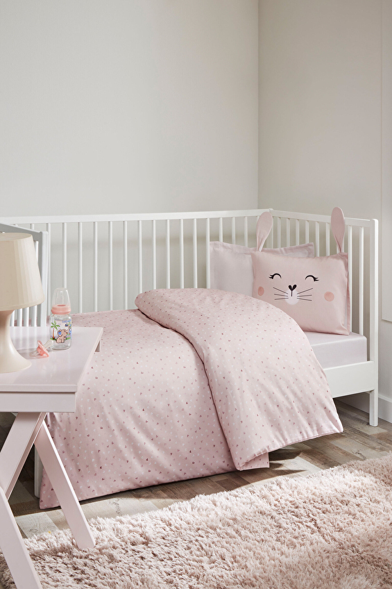 Cottons & Clouds Rabbit Bambu Saten Bebek Nevresim Takımı Cottons & Clouds Rabbit Bambu Saten Bebek Nevresim Takımı