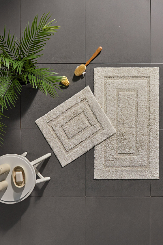 Özdilek Basic 2'li Banyo Paspası Krem Özdilek Basic 2'li Banyo Paspası Krem