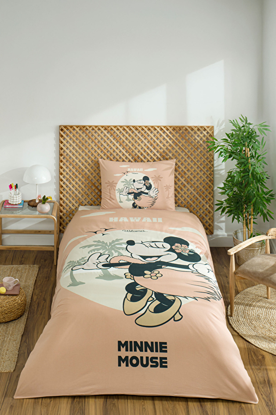 Özdilek Minnie Mouse Hawai Tek Kişilik Disney Lisanslı Lastikli Çocuk Nevresim Takımı Özdilek Minnie Mouse Hawai Tek Kişilik Disney Lisanslı Lastikli Çocuk Nevresim Takımı