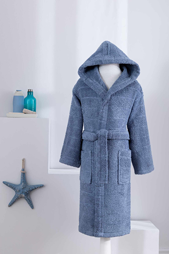 Özdilek Douce Kapüşonlu Çocuk Bornozu 13/14 Yaş