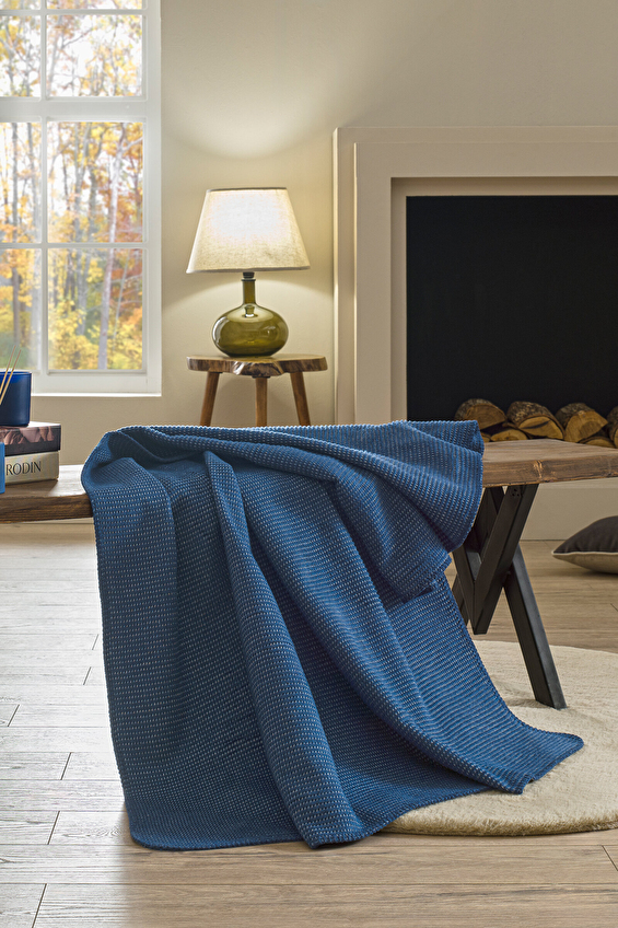 Floretta Tinta Pamuklu Battaniye 130x170 cm Floretta Tinta Pamuklu Battaniye 130x170 cm