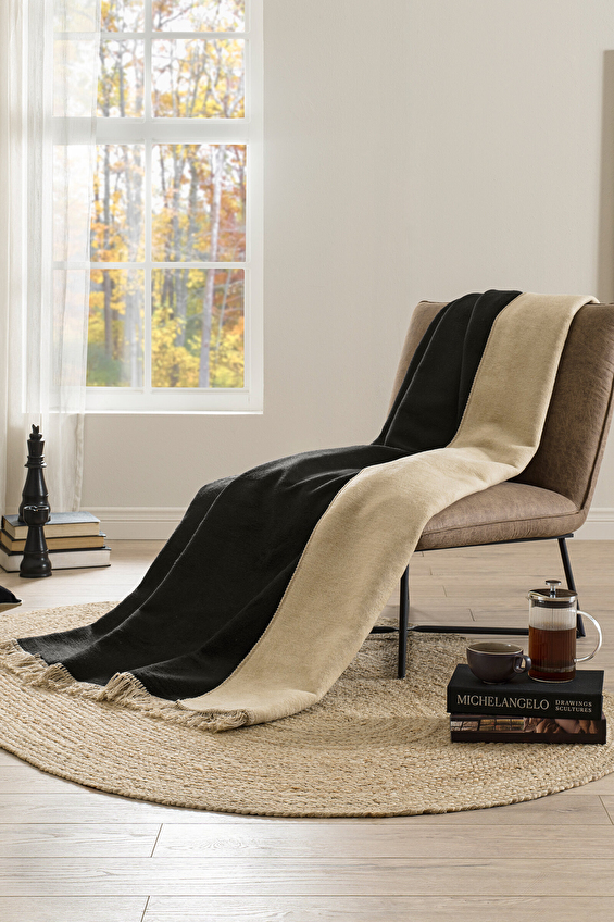 Özdilek Bicolor Tek Kişilik Pamuklu Battaniye 150x200 cm Özdilek Bicolor Tek Kişilik Pamuklu Battaniye 150x200 cm