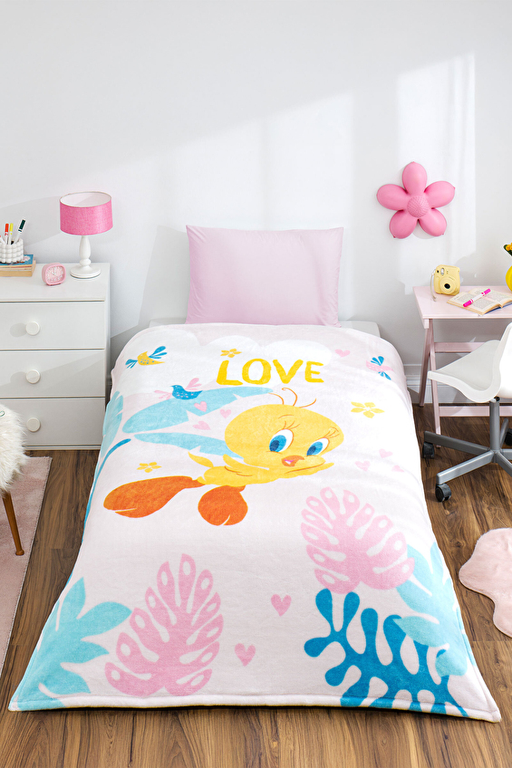 Özdilek Tweety Lisanslı Tek Kişilik Çocuk Battaniyesi 150x200 cm Özdilek Tweety Lisanslı Tek Kişilik Çocuk Battaniyesi 150x200 cm