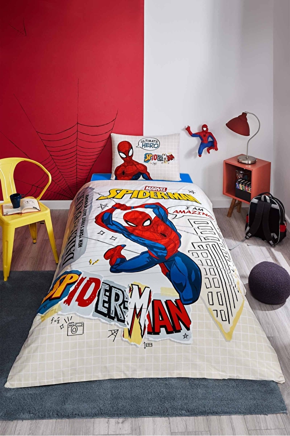 Özdilek Spiderman Web Sling Tek Kişilik Lisanslı Lastikli Çocuk Nevresim Takımı Özdilek Spiderman Web Sling Tek Kişilik Lisanslı Lastikli Çocuk Nevresim Takımı