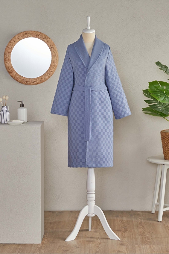 Floretta Checks Şal Yaka Bornoz Floretta Checks Şal Yaka Bornoz