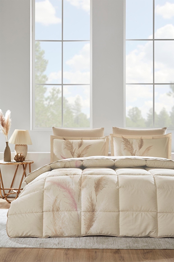 Özdilek Miscanthus Çift Kişilik Uyku Seti EVTEKSTILI-696176 Krem Özdilek Miscanthus Çift Kişilik Uyku Seti EVTEKSTILI-696176 Krem