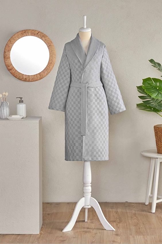 Floretta Checks Şal Yaka Bornoz Floretta Checks Şal Yaka Bornoz