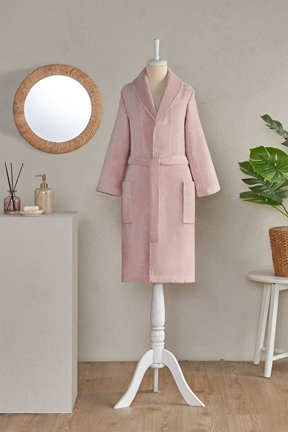 Floretta Bow Şal Yaka Bornoz Floretta Bow Şal Yaka Bornoz