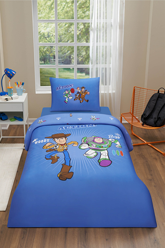 Özdilek Toy Story Action Tek Kişilik Disney Lisanslı Lastikli Çocuk Nevresim Takımı