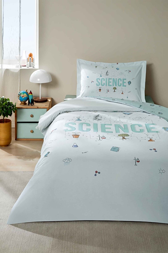 Özdilek Science Tek Kişilik Lastikli Çarşaf Nevresim Takımı Özdilek Science Tek Kişilik Lastikli Çarşaf Nevresim Takımı