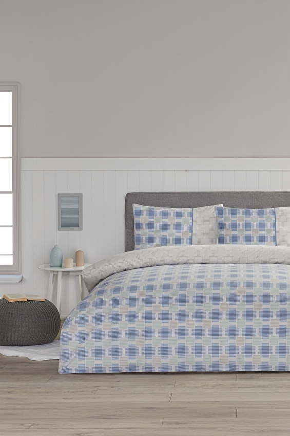 Floretta Tartan Tissue Tek Kişilik Nevresim Takımı Floretta Tartan Tissue Tek Kişilik Nevresim Takımı