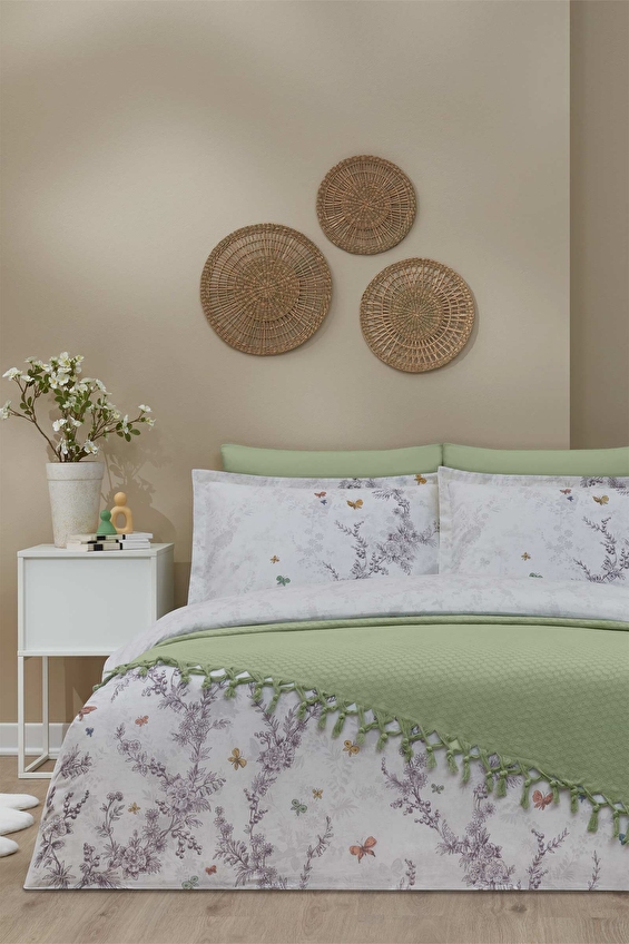 Özdilek Bloomlight Çift Kişilik Pikeli Nevresim Takımı