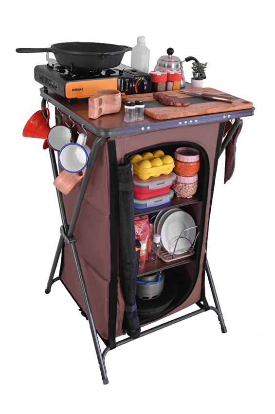 Nurgaz Campout Tek Kapılı Kamp Mutfağı NG C155