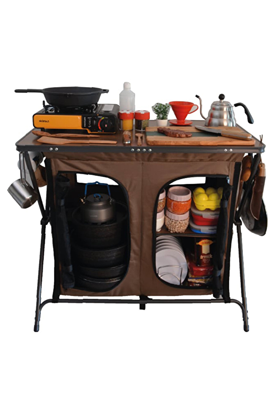Nurgaz Campout Çift Kapılı Kamp Mutfağı NG C156