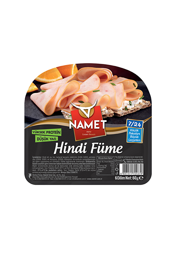 Namet 7/24 Hindi Füme Et 60 G