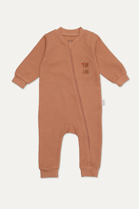 Bebetto Patiksiz Süprem Bebek Tulum T3982 Kahve Bebetto Patiksiz Süprem Bebek Tulum T3982 Kahve