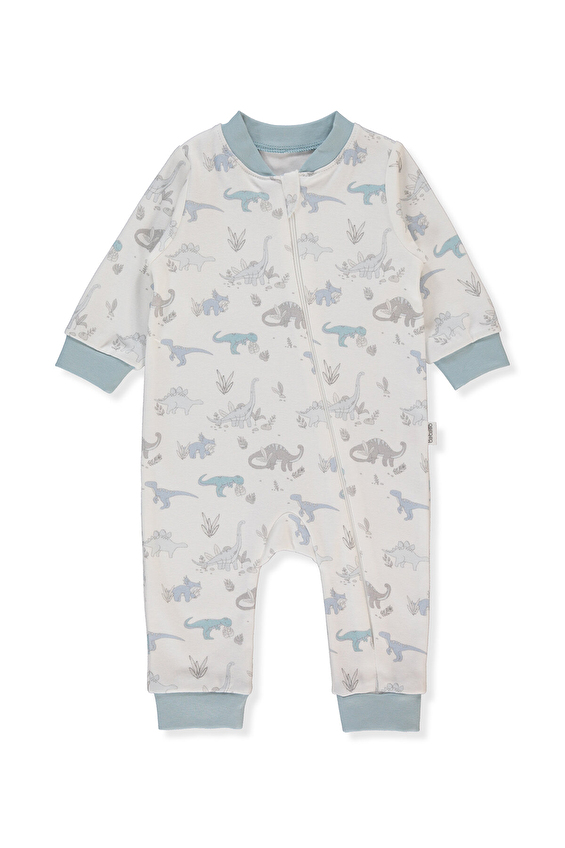 Bebetto Patiksiz Fermuarlı İnterlok Bebek Tulum T3967 Ekru Bebetto Patiksiz Fermuarlı İnterlok Bebek Tulum T3967 Ekru