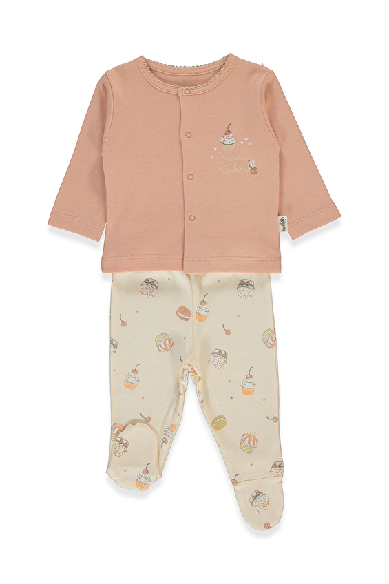 Bebetto Patikli İnterlok Bebek Takım F1453 Somon Bebetto Patikli İnterlok Bebek Takım F1453 Somon