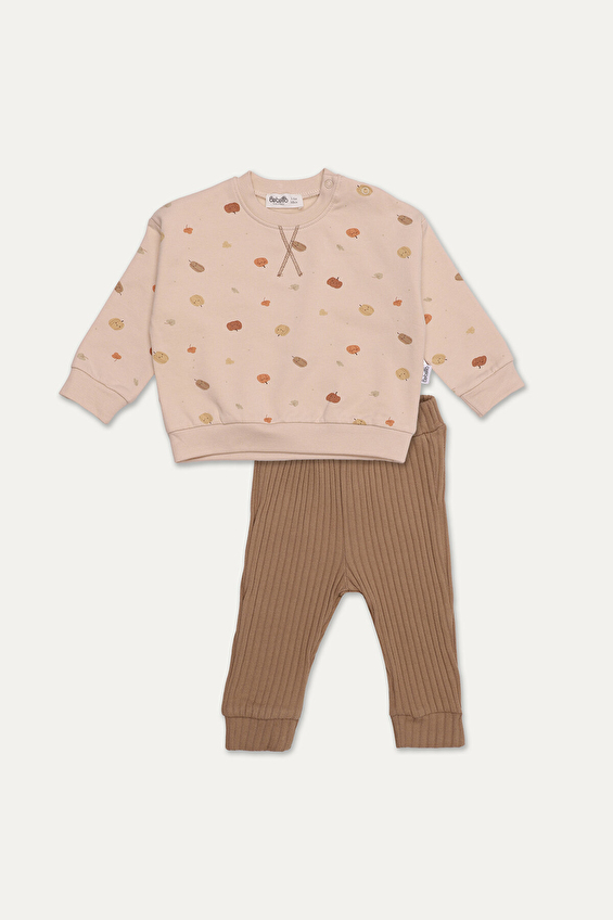 Bebetto 2 İplik Bebek Takım K4849 Kahve Bebetto 2 İplik Bebek Takım K4849 Kahve