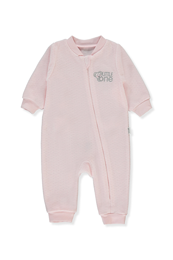 Bebetto Patiksiz Fermuarlı Kadife Bebek Tulum T4055 Pembe Bebetto Patiksiz Fermuarlı Kadife Bebek Tulum T4055 Pembe