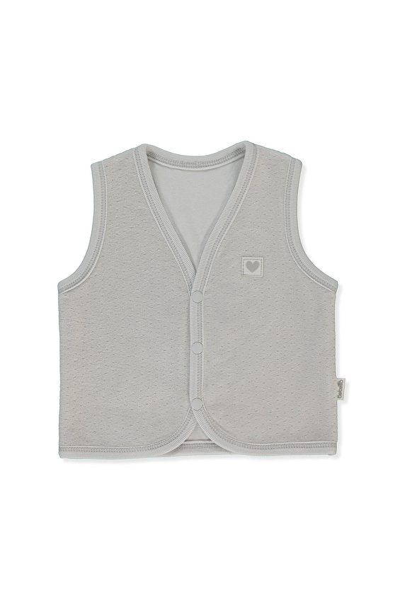 Bebetto Kadife Bebek YELEK T4059 Gri Bebetto Kadife Bebek YELEK T4059 Gri