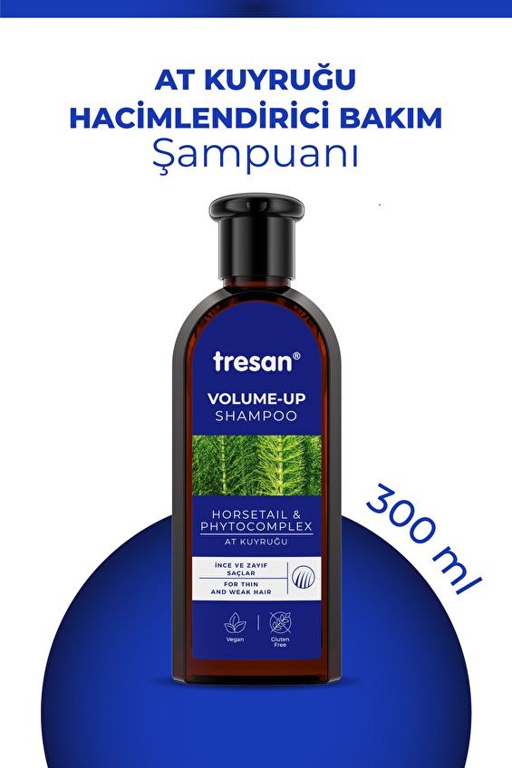 Tresan At Kuyruğu Hacimlendirici Bakım Şampuanı 300 ml Tresan At Kuyruğu Hacimlendirici Bakım Şampuanı 300 ml