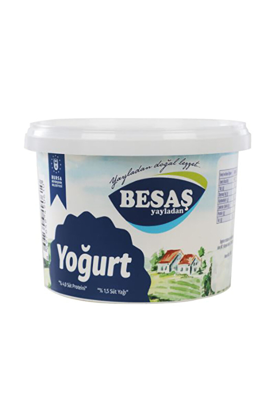 Besaş Yarım Yağlı Kaymaksız Yoğurt 1750 G