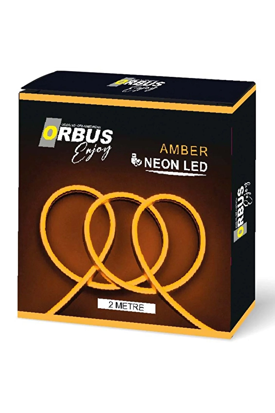 Orbus Neon Led 2 Metre USB Girişli Amber ORB-AMBERNEON