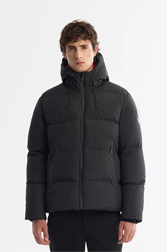 Avva Comfort Fit Uzun Kollu Kapüşonlu Yaka Erkek Mont B006046 Siyah Avva Comfort Fit Uzun Kollu Kapüşonlu Yaka Erkek Mont B006046 Siyah