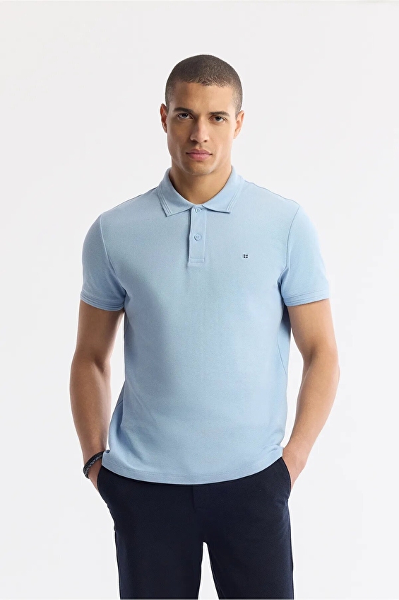 Avva Polo Yaka Regular Fit Kısa Kollu Erkek Tişört B001032 Mavi Avva Polo Yaka Regular Fit Kısa Kollu Erkek Tişört B001032 Mavi