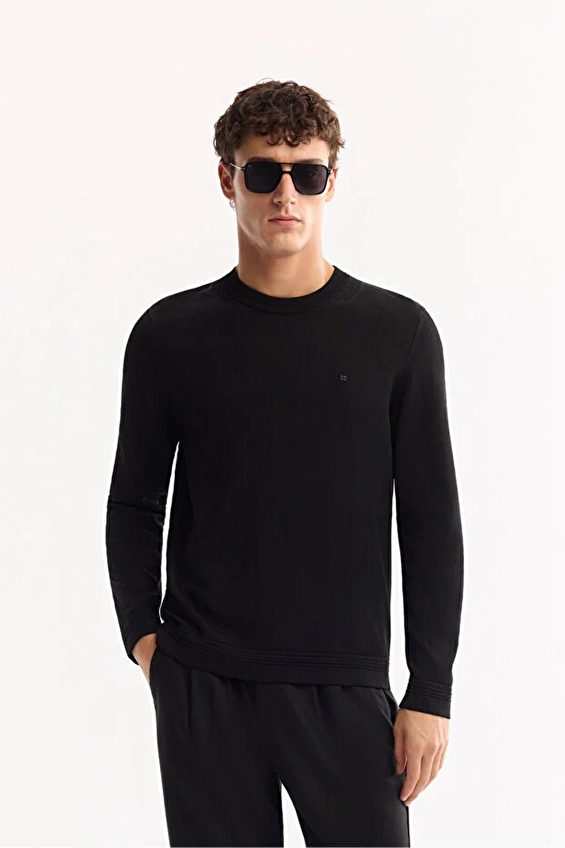 Avva Regular Fit Erkek Kazak A52Y5001 Siyah Avva Regular Fit Erkek Kazak A52Y5001 Siyah