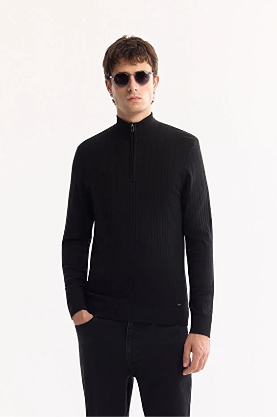 Avva Regular Fit Erkek Kazak A52Y5151 Siyah Avva Regular Fit Erkek Kazak A52Y5151 Siyah