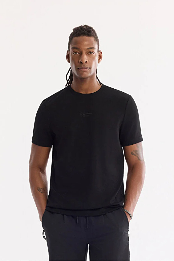 Avva Regular Fit Erkek Tişört A61Y1043 Siyah Avva Regular Fit Erkek Tişört A61Y1043 Siyah