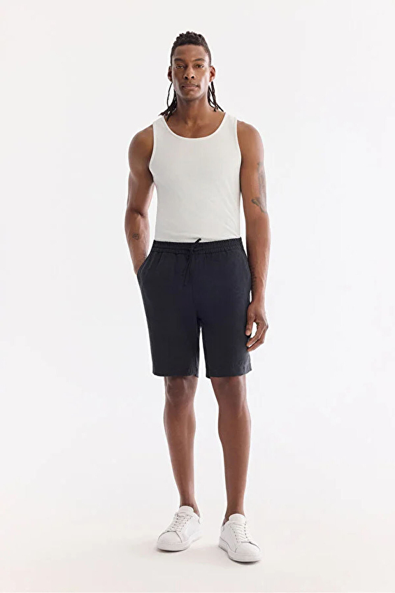 Avva Relaxed Fit Erkek Şort A61Y3703 Siyah Avva Relaxed Fit Erkek Şort A61Y3703 Siyah